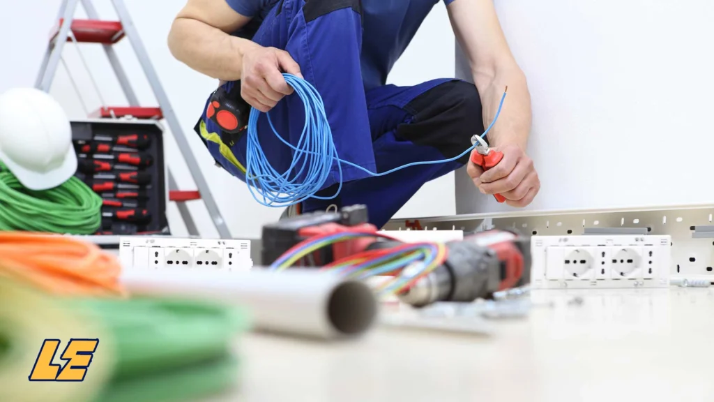Certified electrician working in a London neighbourhood – Local Electrician London