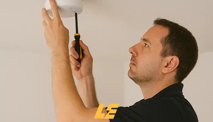 Certified smoke alarm installation in a London flat