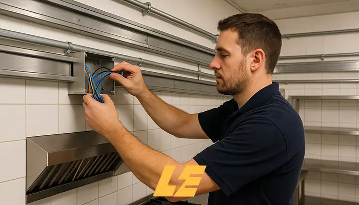 Commercial kitchen electrical fit-out in Camden restaurant